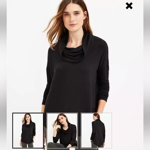 Oatmeal cowl neck pullover by Lou & Grey.